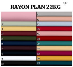 22kg Rayon 68 Peak 58 Width