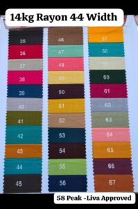 14kg Rayon 58 Peak Liva 44 Width