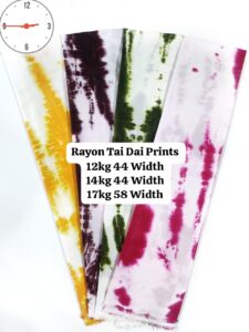 Rayon Tai Dai Prints Export Quality
