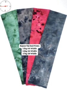 Rayon Tai Dai Prints Export Quality